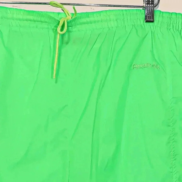 Vintage‎ Reebok Neon Jogger Sweat Pants Size Medium Fall Winter Athletic Pants - Picture 4 of 4